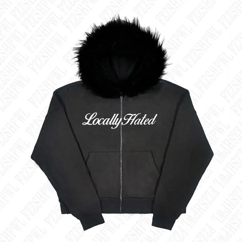 Locally hated fur hoodie