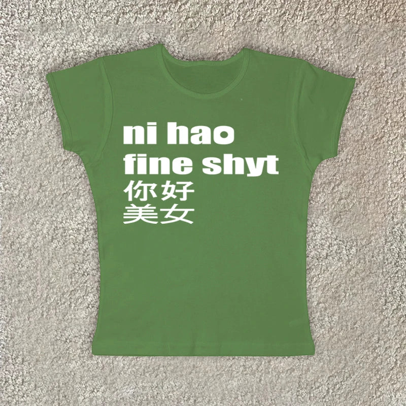 Ni hoa fine shyt low rise shorts