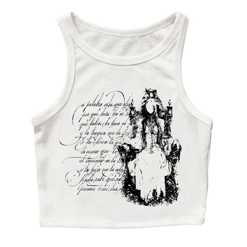 Y2k Style Aesthetic Gothic tank top