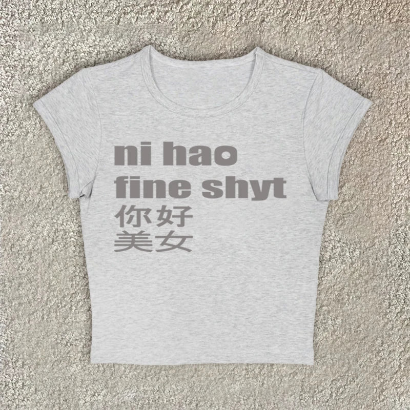 Ni hoa fine shyt low rise shorts