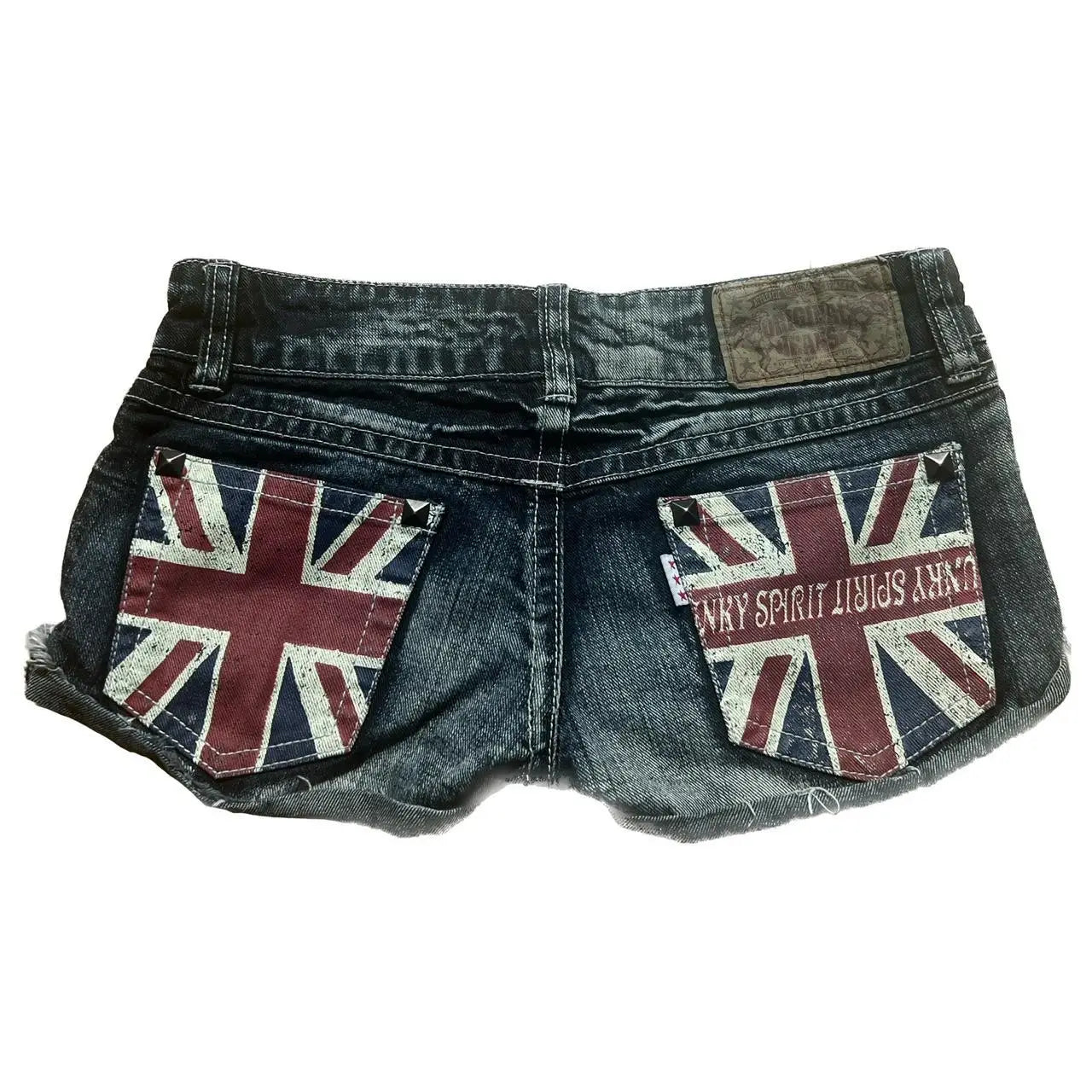 Y2K Retro British Style Flag Graphic Print Mini Shorts ts