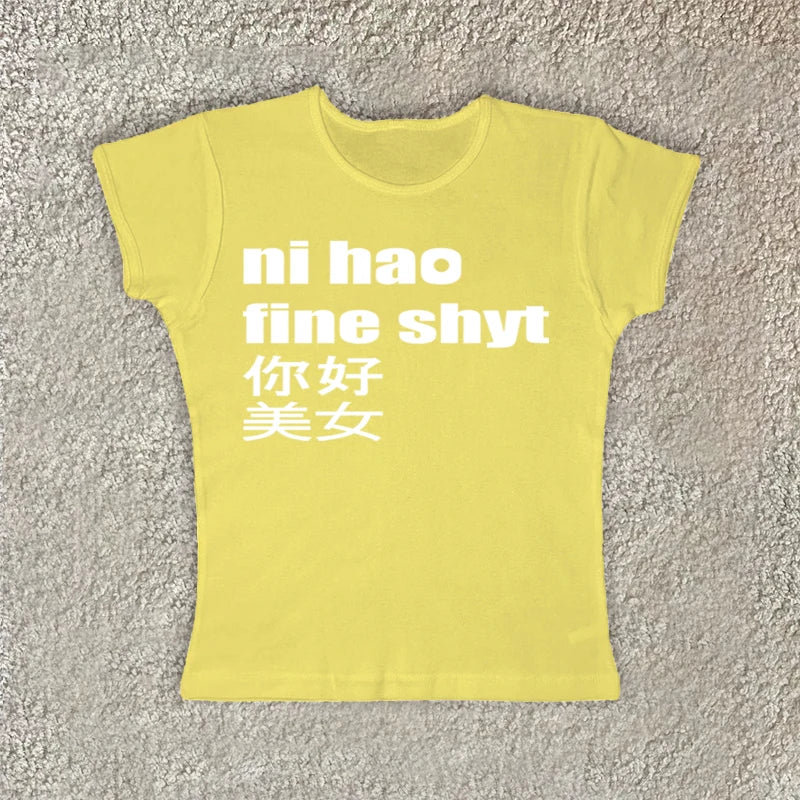 Ni hoa fine shyt low rise shorts