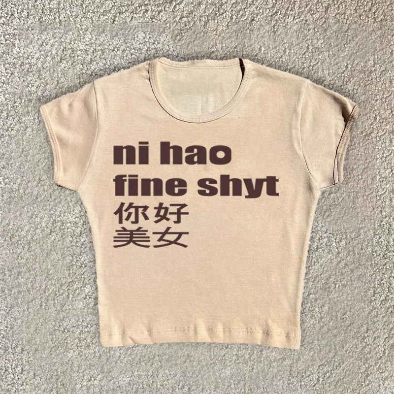 Ni hoa fine shyt low rise shorts