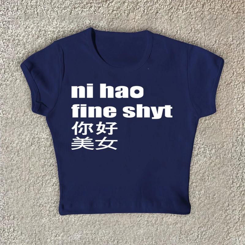 Ni hoa fine shyt low rise shorts