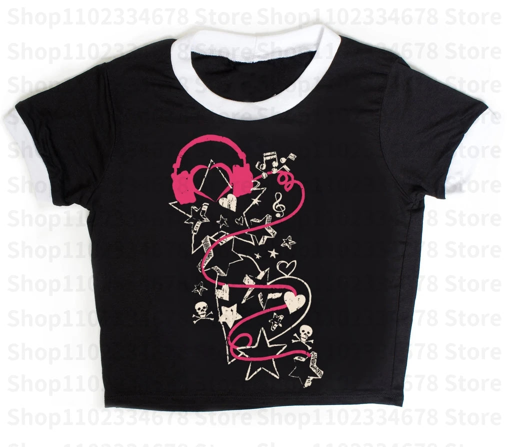 Y2K music tee