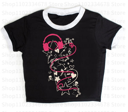 Y2K music tee