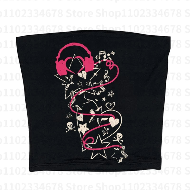 Y2K music tee