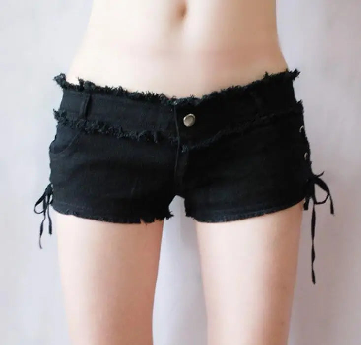 Women Tassel Low Rise Waist Short Micro Mini