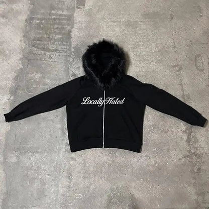 Locally hated fur hoodie