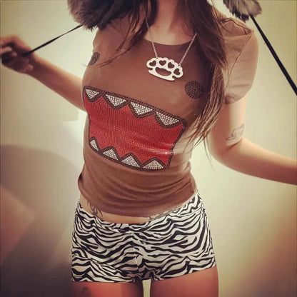 Rhinestone Domo tank