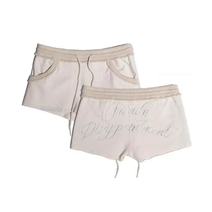 “Family disappointment” mid rise shorts