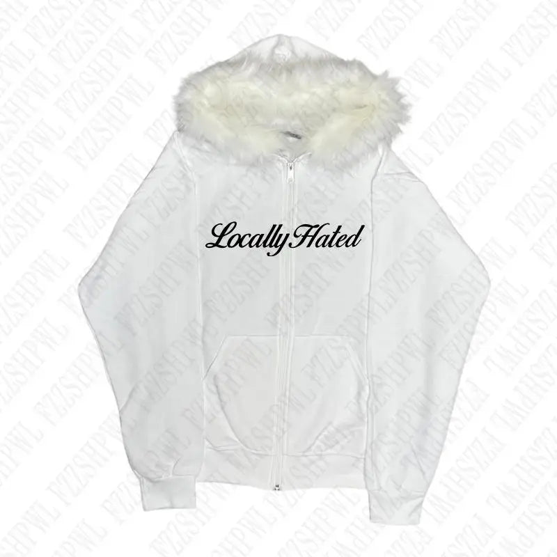 Locally hated fur hoodie