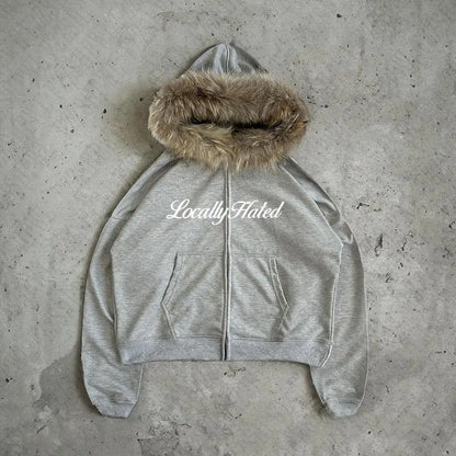 Locally hated fur hoodie