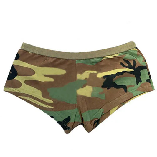 Low rise shorts camo