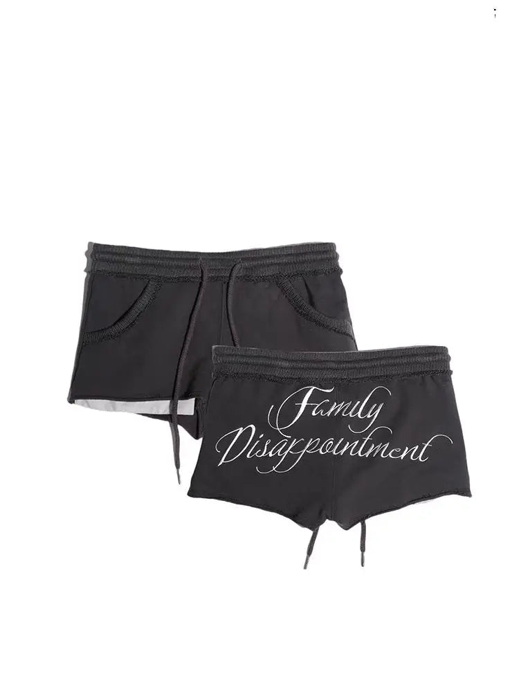 “Family disappointment” mid rise shorts