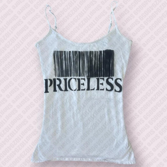 Priceless tank top cami white