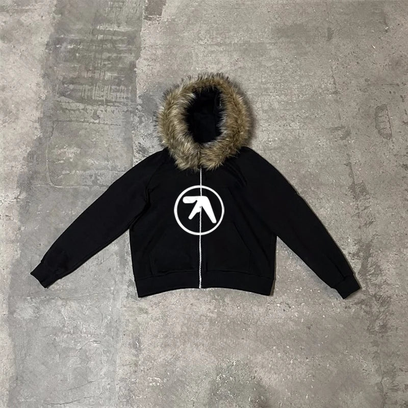 Fur hoodie aphex