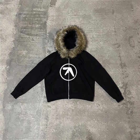 Fur hoodie aphex