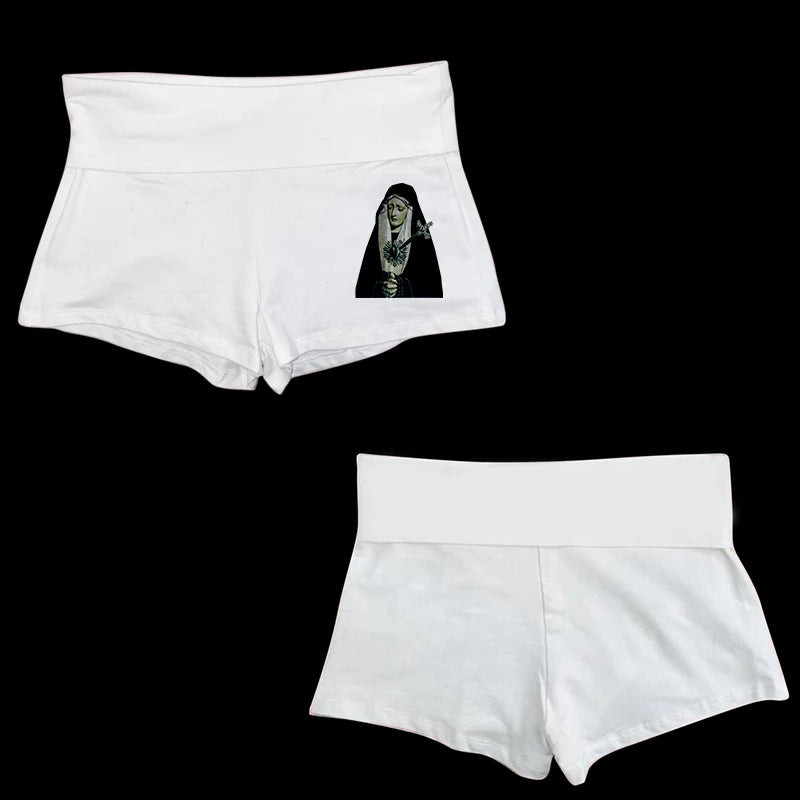 Grunge Gothic Casual low rise shorts