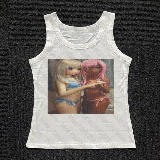 2000s Summer Aesthetic Harajuku Graphic t