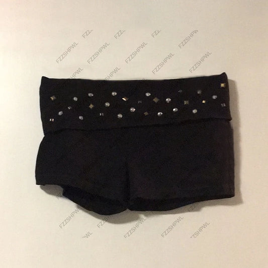 Hip Hop Rivet design Harajuku Y2K Shorts