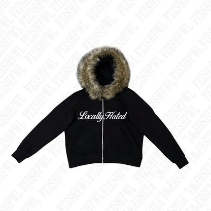 Locally hated fur hoodie