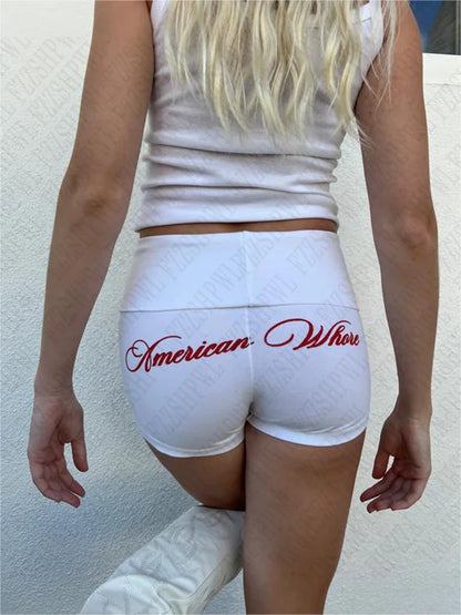 American whore shorts camo