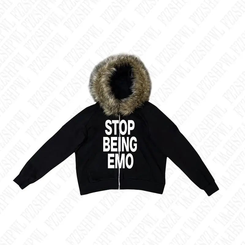 Locally hated fur hoodie