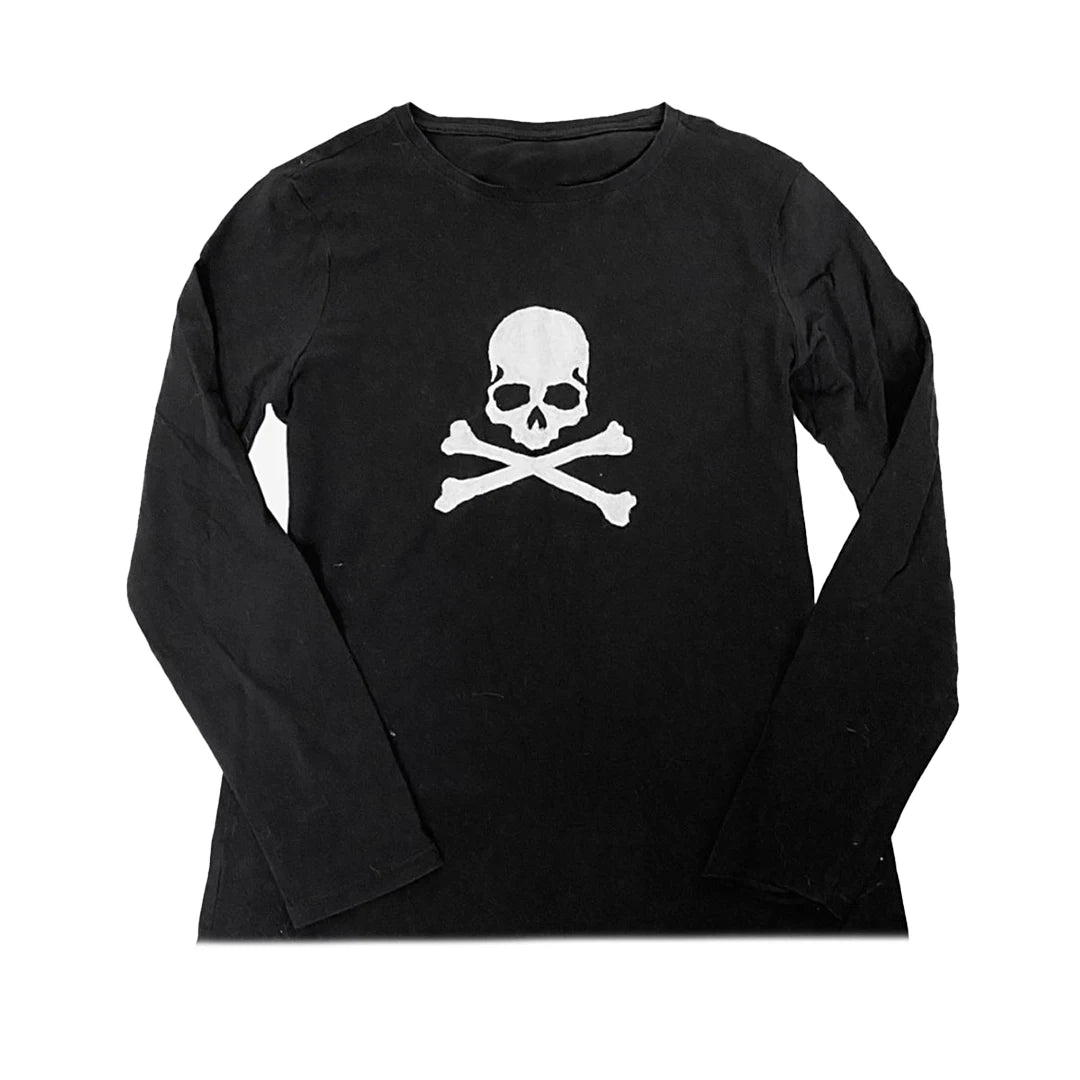 2000s Harajuku Y2k Style Vintage Long Sleeve Women Punk