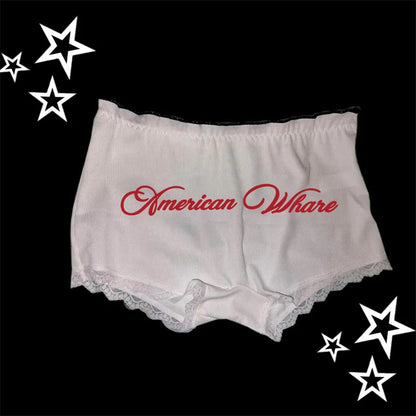 American whore shorts camo