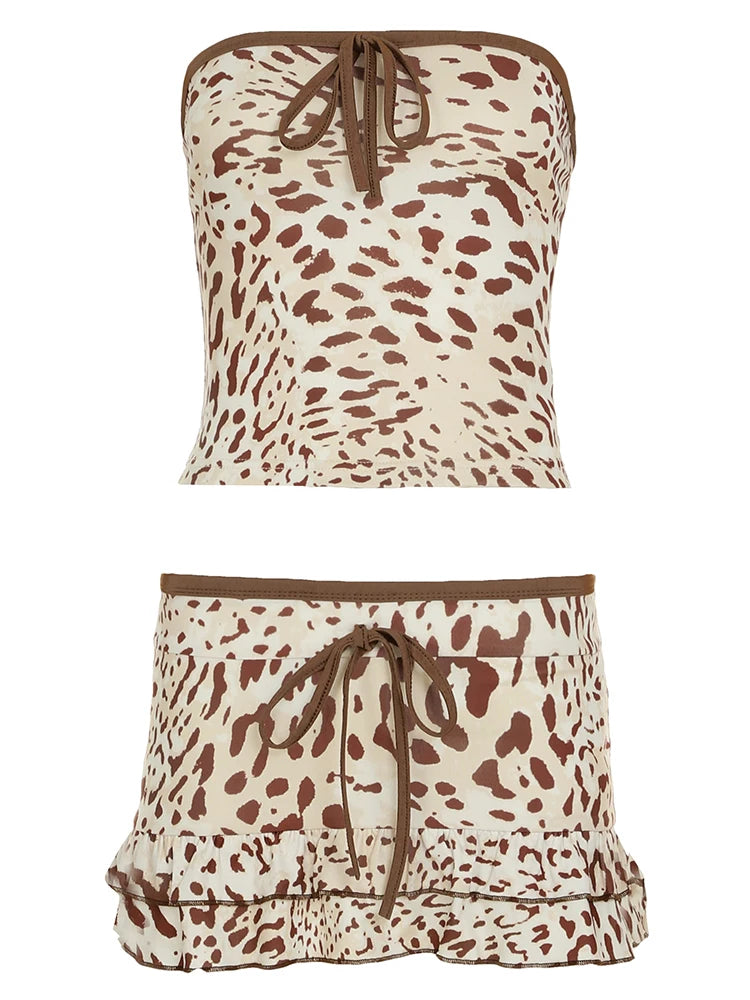 Leopard print Two Pieces