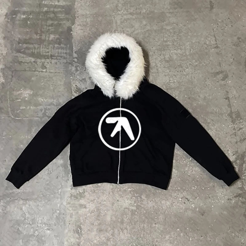 Fur hoodie aphex