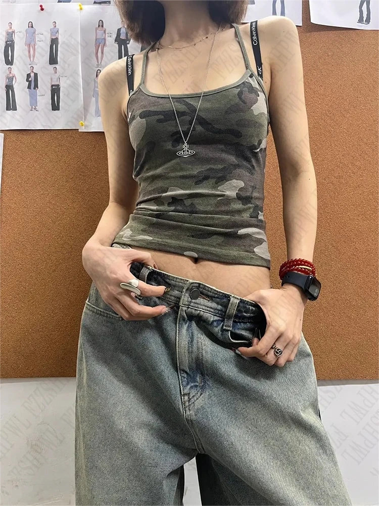 Low rise shorts camo
