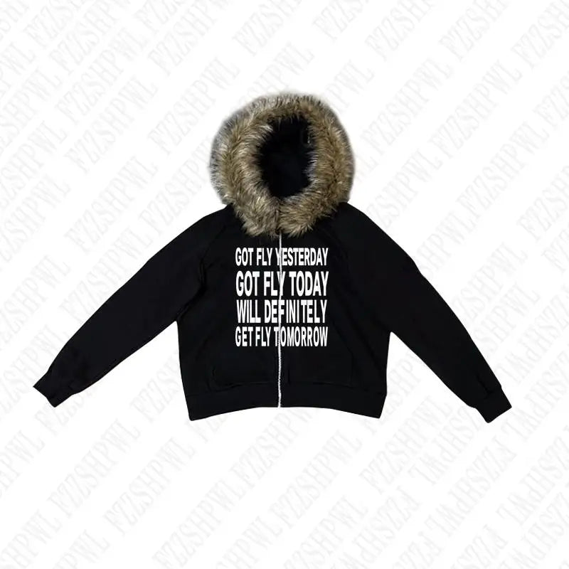 Locally hated fur hoodie