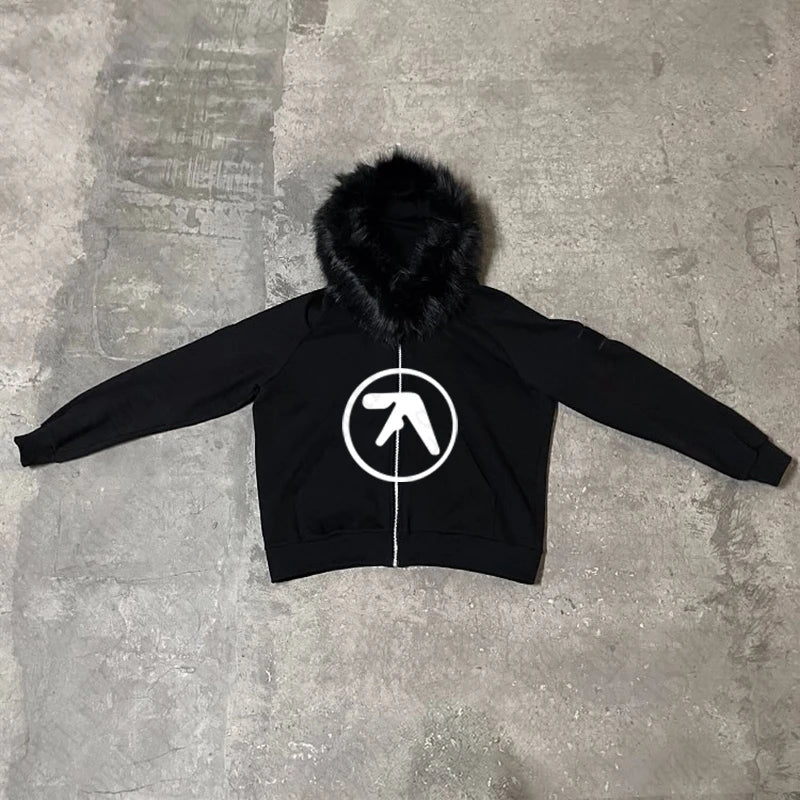 Fur hoodie aphex